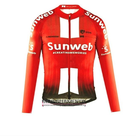 Abbigliamento Sunweb 2019 Manica Lunga e Calzamaglia Con Bretelle Arancione Bianco - Clicca l'immagine per chiudere